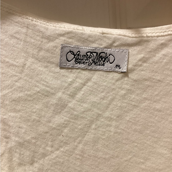 Lauren Moshi White Pineapple Skull Tank Top - Picture 3 of 6